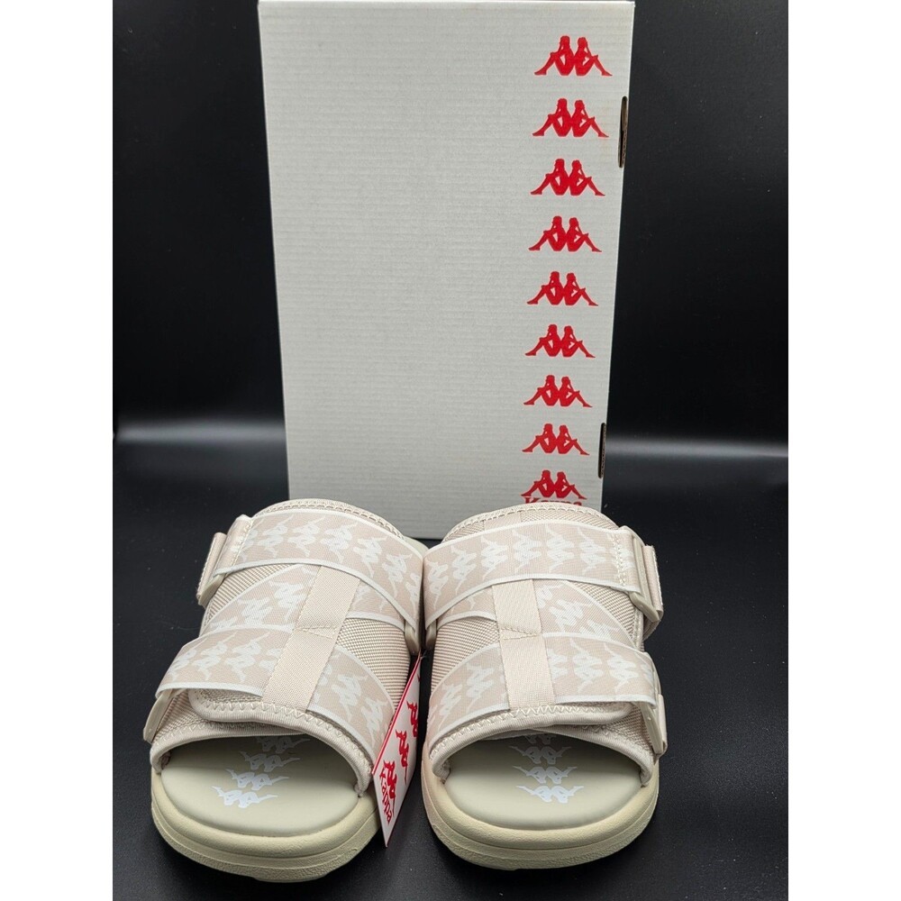Kappa 222 Banda Mitel 1 White Off White Slides Men’s 9 Women’s 10.5 304KUQ0 NIB
